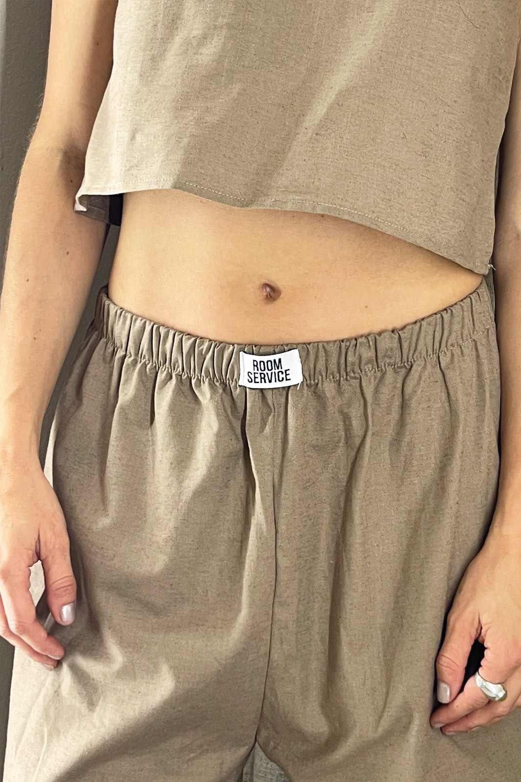 Pantalon Celia Algodón Cafe