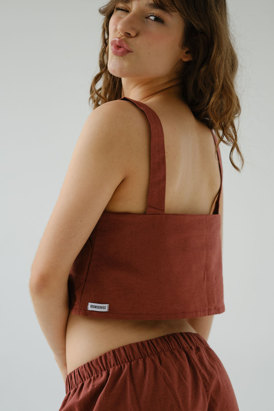 CROTOP Algodón Celia Burgandy