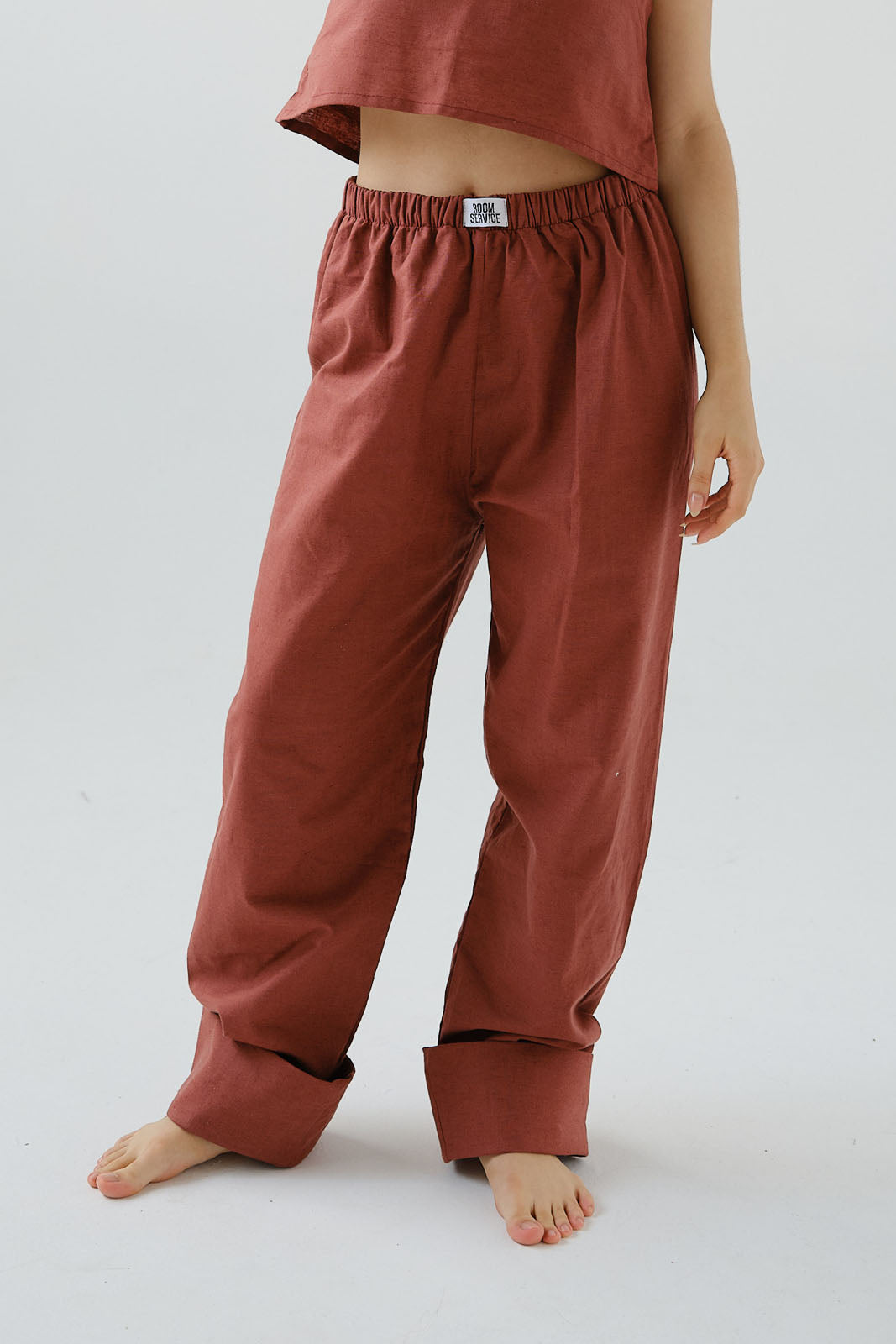 Pantalon Celia Algodón Burgandy