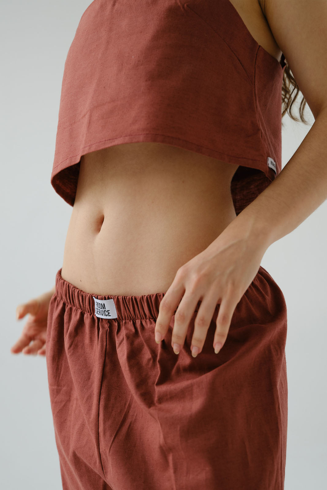 Pantalon Celia Algodón Burgandy